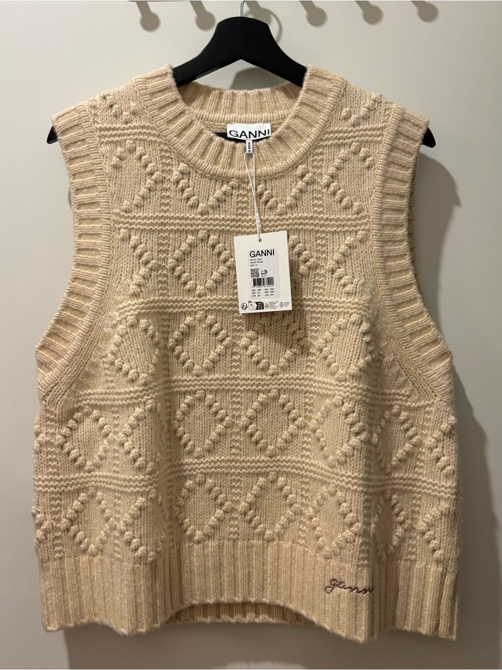 GANNI Cable Knit Vest